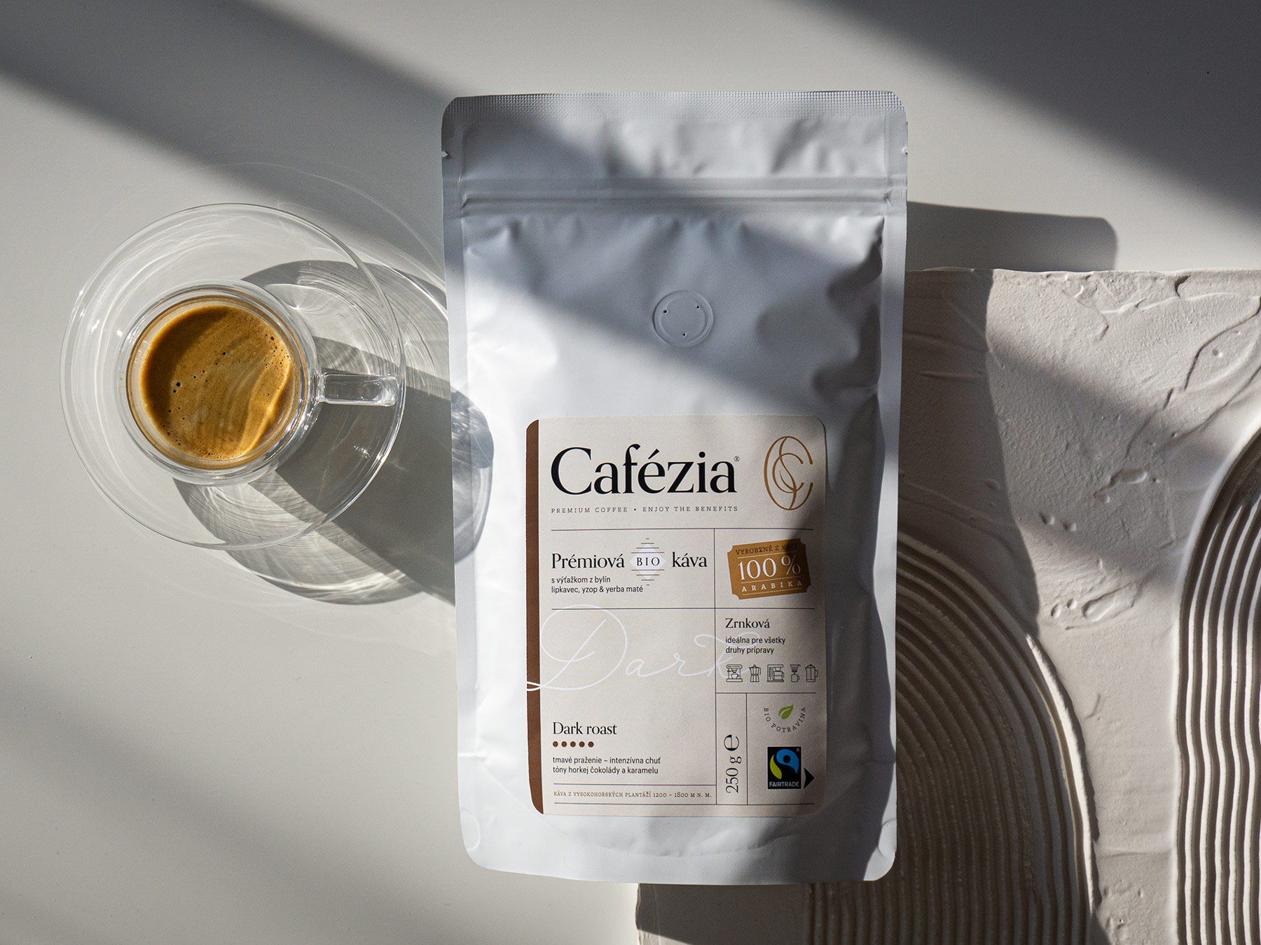 Cafézia — Packaging & Visual Identity